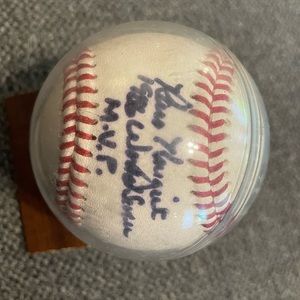 Ray Knight Autographed 1986 World Series Baseball w/ 1986 World Series MVP